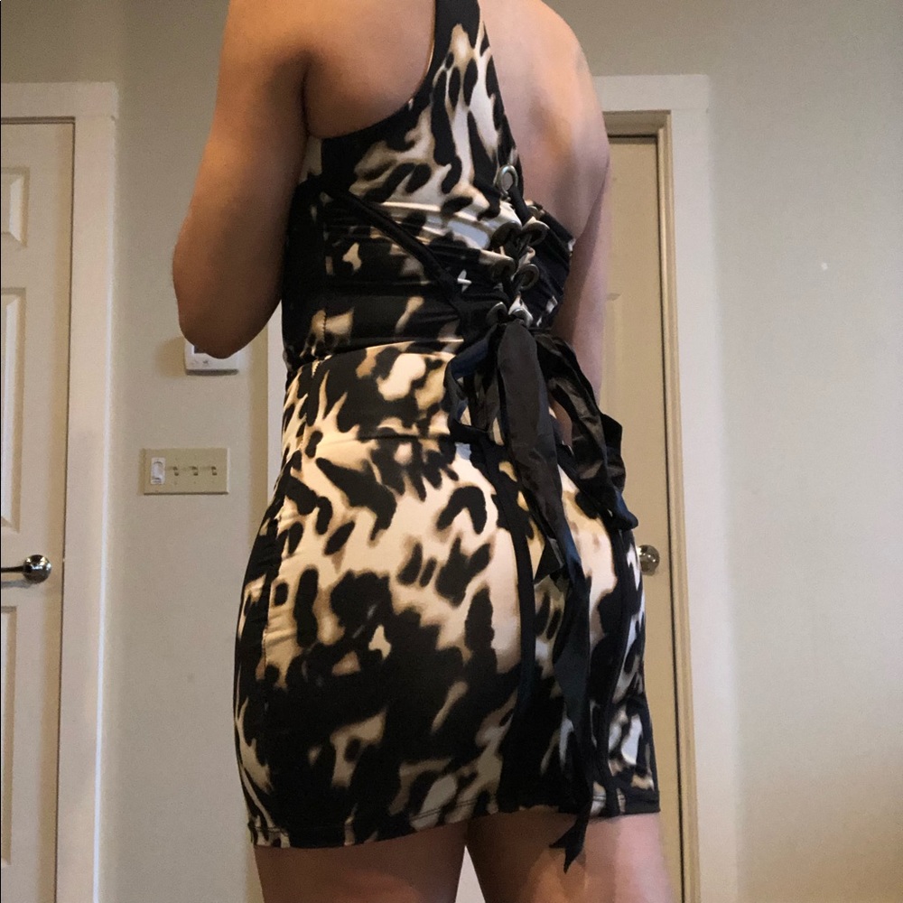 One Shoulder Mini Dress - Picture 2 of 5
